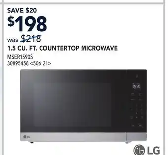 RONA LG 1.5 CU. FT. COUNTERTOP MICROWAVE offer
