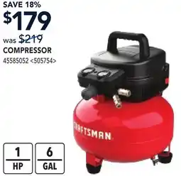 RONA CRAFTSMAN COMPRESSOR offer