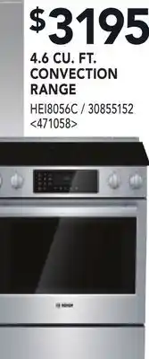 RONA BOSCH CU.FT. CONVECTION RANGE offer
