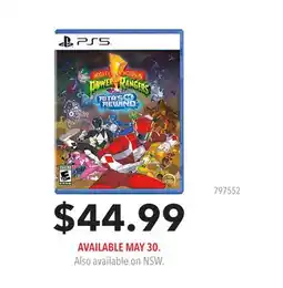 GameStop POWER RANGES RITAS REWIND offer