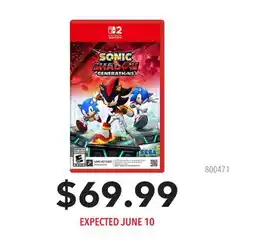 GameStop SONIC SHADOW GENERATIONS offer