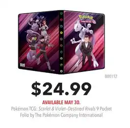 GameStop Pokémon TCG: Scarlet & Violet-Destined Rivals 9 Pocket Folio by The Pokémon Company International offer