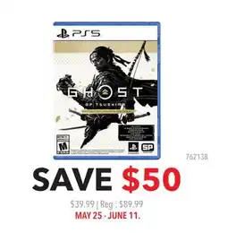 GameStop GHOST OF TSUSHIMA offer