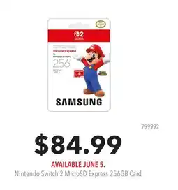 GameStop Nintendo Switch 2 MicroSD Express 256GB Card offer