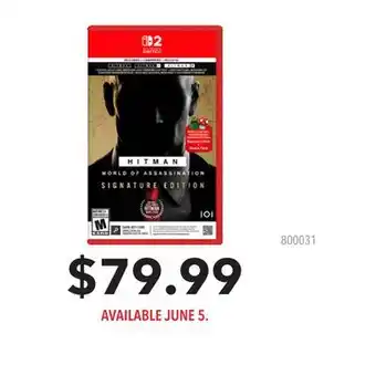 GameStop HITMAN WORD OF ASSASSINATIONS offer
