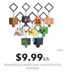 GameStop Minecraft Backpack Buddies Series 3 Keychain Blind Pack by Paladone offer