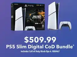 GameStop PS5 Slim Digital CoD Bundle offer