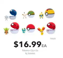 GameStop Pokemon Clip n Go by Jazwares offer