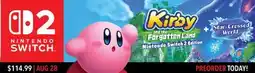GameStop Kirby and the ForgottenLand offer