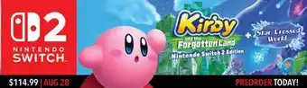 GameStop Kirby and the ForgottenLand offer