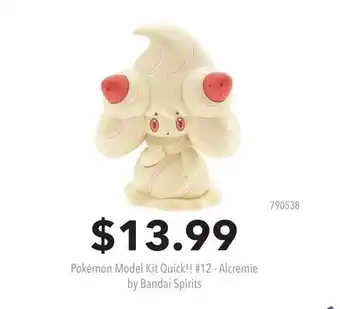GameStop Pokémon Model Kit Quick!! #12 - Alcremie by Bandai Spirits offer