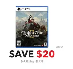 GameStop Kingdom Come Deliverance offer