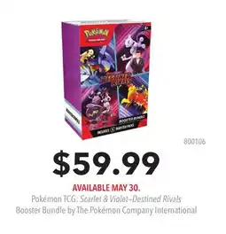 GameStop POKEMON TCG: Scarlet & Violet-Destined Rivals Booster by The Pokemon Company International offer