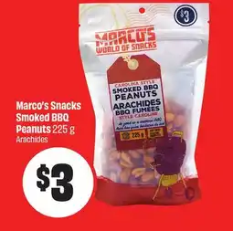 Chalo FreshCo Marco's Snacks Smoked BBQ Peanuts 225 g offer