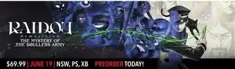 GameStop RAIDOU Remastered THE MYSTERY OF THE SOULLESS ARMY offer