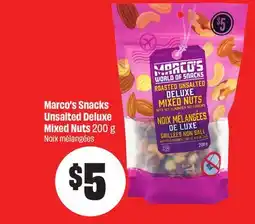 Chalo FreshCo Marco's Snacks Unsalted Deluxe Mixed Nuts 200 g offer