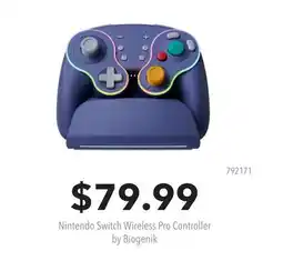GameStop Nintendo Switch Wireless Pro Controller by Biogenik offer