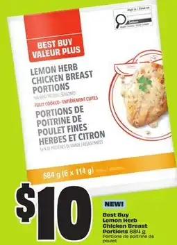 Chalo FreshCo Best Buy Lemon Herb Chicken Breast Portions 684 g offer