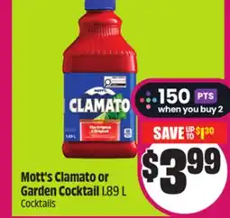 Chalo FreshCo Mott's Clamato or Garden Cocktail 1.89 L offer