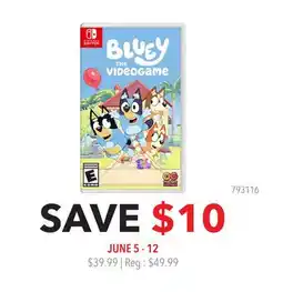 GameStop BLUEY THE VIDEOGAME offer