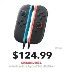 GameStop Nintendo Switch 2 Joy-Con 2 Pack - Red/Blue offer