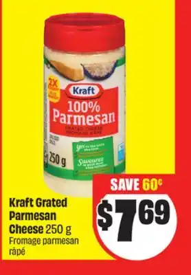 Chalo FreshCo Kraft Grated Parmesan Cheese 250 g offer