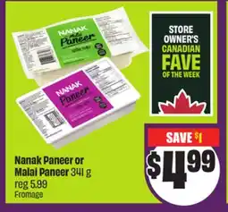 Chalo FreshCo Nanak Paneer or Malai Paneer 341 g offer