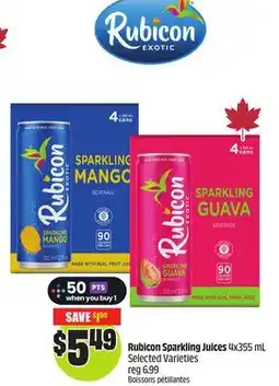 Chalo FreshCo Rubicon Sparkling Juices 4x355 mL Selected Varieties offer
