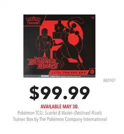 GameStop POKEMON TCG: Scarlet & Violet-Destined Rivals Trainer Box by The Pokemon Company International offer