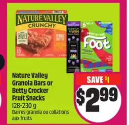 Chalo FreshCo Nature Valley Granola Bars or Betty Crocker Fruit Snacks 128-230 g offer