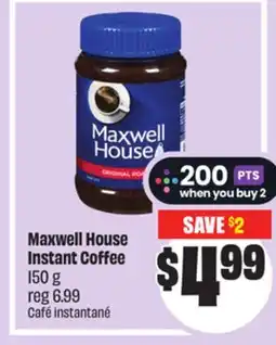 Chalo FreshCo Maxwell House Instant Coffee 150 g offer
