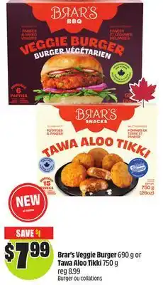 Chalo FreshCo Brar's Veggie Burger 690 g or Tawa Aloo Tikki 750 g offer