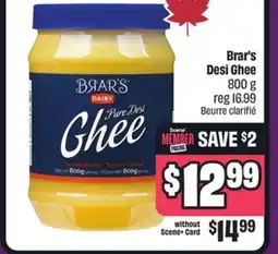 Chalo FreshCo Brar's Desi Ghee 800 g offer