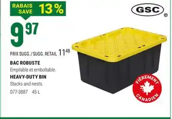 BMR BAC ROBUSTE offer