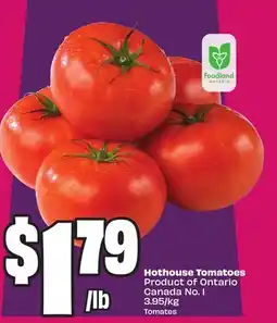 Chalo FreshCo Hothouse Tomatoes Product of Ontario Canada No. 1 3.95/kg offer