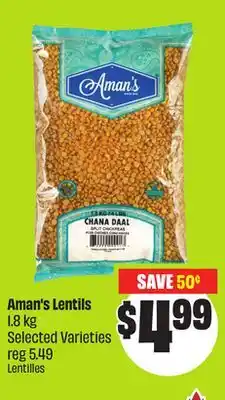Chalo FreshCo Aman's Lentils 1.8 kg Selected Varieties offer