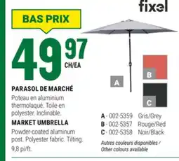 BMR PARASOL DE MARCHÉ FIXEL offer