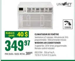 BMR CLIMATISEUR DE FENÊTRE offer