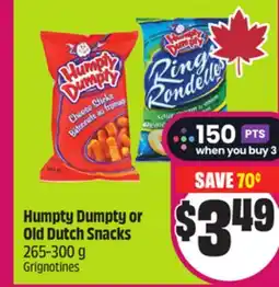 Chalo FreshCo Humpty Dumpty or Old Dutch Snacks 265-300 g offer
