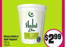 Chalo FreshCo Khaas Halal or Dahi Yogourt 750 g offer