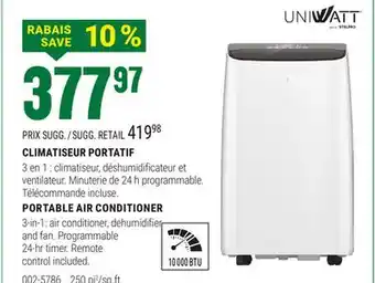 BMR CLIMATISEUR PORTATIF offer