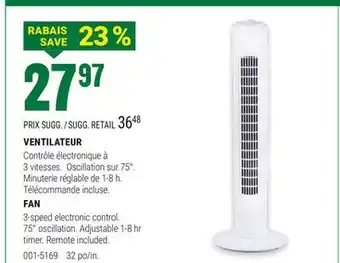 BMR VENTILATEUR offer