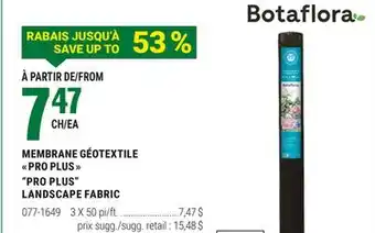 BMR MEMBRANE GÉOTEXTILE PRO PLUS offer