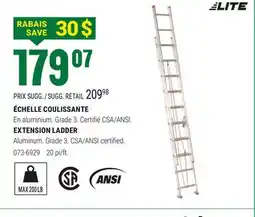 BMR ÉCHELLE COULISSANTE offer