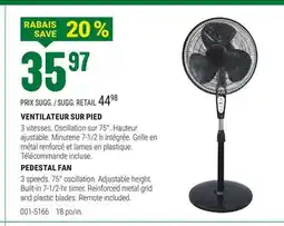BMR VENTILATEUR SUR PIED offer