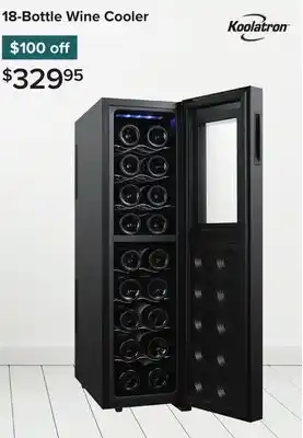 Linen Chest 18-Bottle Wine Cooler offer