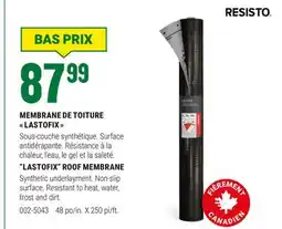 BMR MEMBRANE DE TOITURE LASTOFIX offer
