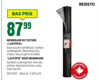 BMR MEMBRANE DE TOITURE LASTOFIX offer