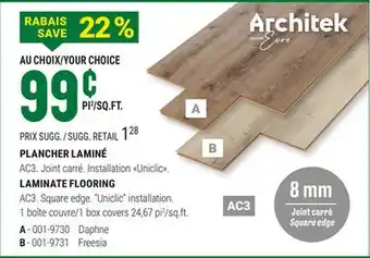 BMR PLANCHER LAMINÉ offer