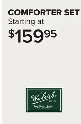 Linen Chest WOOLRICH COMFORTER SET BEDDING SETS offer